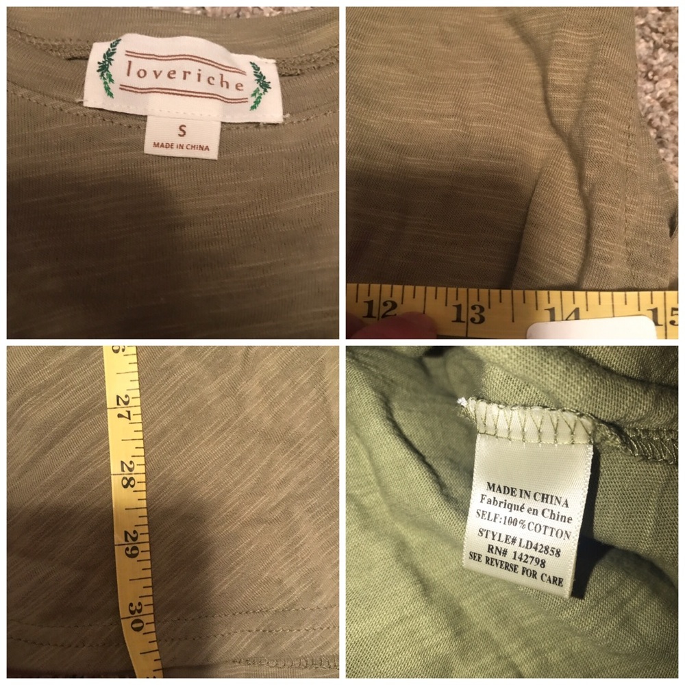 LoveRichie Tie Light Green Tee Shirt Dress- S - Picture 7 of 7
